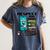 Respect Elders Cellphone Pushing Books In a Wheelchair Women's Comfort Colors T-Shirt Moss
