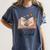 Retired 2025 A New Chapter Begins Retirement Teacher Book Women's Comfort Colors T-Shirt Moss