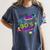 Retro 1980s 80's Baby 1990s 90's Made Me Vaporwave Nostalgia Women's Comfort Colors T-Shirt Moss