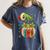 Retro Christmas Ornament Book Christmas Teacher Librarian Women's Comfort Colors T-Shirt Moss