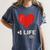 Retro Gamer 1 Life Pixel Heart – 8-Bit Gaming Nostalgia Women's Comfort Colors T-Shirt Moss