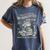 Retro Proud Anti Social Member Of Introverted Book Club Women's Comfort Colors T-Shirt Moss