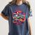 Retro Graphic Print With a Touch Of Nostalgia Women's Comfort Colors T-Shirt Moss Retro Graphic Print With a Touch Of Nostalgia Women's Comfort Colors T-Shirt Moss