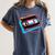 Retro VHS Vaporwave Video Cassette Nostalgia Geek Chic Premium Tri-Blend Women's Comfort Colors T-Shirt Moss