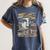 RtY Book Man Graphic Eyes Colorful Art Small Women's Comfort Colors T-Shirt Moss