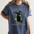 Salem Witch Book Club Cat Reading Witchy Halloween Men Women's Comfort Colors T-Shirt Moss