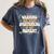 Sarcastic For Deep Thinkers Introverts Groovy Women's Comfort Colors T-Shirt Moss