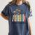 School Counselor Wildflower Book School Counseling Life Women's Comfort Colors T-Shirt Moss