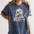 Skull Books Flowers Goth Reader Grunge Dark Alt Aesthetic Women's Comfort Colors T-Shirt Moss Skull Books Flowers Goth Reader Grunge Dark Alt Aesthetic Women's Comfort Colors T-Shirt Moss