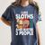 Sloth For Sloth Lover Men Women Kids Introvert Women's Comfort Colors T-Shirt Moss