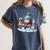 Snowman Reading Books Lovers Librarian Bookworm Christmas Women's Comfort Colors T-Shirt Moss