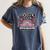 Sock Hop 50s Classic Car Nostalgia 1950s Greaser Women's Comfort Colors T-Shirt Moss