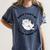 Sorry I Can't Go I'm An Indoor Cat Quote Introvert Women's Comfort Colors T-Shirt Moss