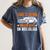This Station Wagon Runs On Nostalgia Wagon Women's Comfort Colors T-Shirt Moss