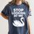 Stop Looking At Me Swan Introvert Humor Women's Comfort Colors T-Shirt Moss