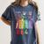 Subtle Floral Foxglove Daisy Tulip Book Lover Women's Comfort Colors T-Shirt Moss