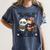 Teacher Bookworm Book Lover Panda Reading Book Librarian Tee Women's Comfort Colors T-Shirt Moss