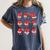Teacher Valentines Day Reading Book Lover Bookworm Library Women's Comfort Colors T-Shirt Moss