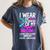 Teal & Purple In Memory Of My Mom Suicide Prevention Women's Comfort Colors T-Shirt Moss Teal & Purple In Memory Of My Mom Suicide Prevention Women's Comfort Colors T-Shirt Moss