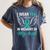 Teal In Memory Of My Aunt Ovary Ovarian Cancer Teal Ribbon Women's Comfort Colors T-Shirt Moss