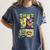 Teenage Mutant Ninja Turtles Retro Neon Comic Book Panels Women's Comfort Colors T-Shirt Moss