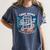 Tired Moms Book Club Coffee Chaos And Chapters Graphic Women's Comfort Colors T-Shirt Moss