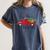 Tis The Season Holiday Nostalgia Red Truck Women's Comfort Colors T-Shirt Moss Tis The Season Holiday Nostalgia Red Truck Women's Comfort Colors T-Shirt Moss