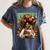 History Month Black Afro Girl Women Book Lovers Floral Women's Comfort Colors T-Shirt Moss