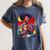 History Woman Reading Book Geometric Girl Educated Women's Comfort Colors T-Shirt Moss