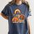 Turkey Read Books Reading Fall Thanksgiving Teacher Women's Comfort Colors T-Shirt Moss