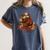 Turkey Reading Books Fall Season Thanksgiving Teacher Book Women's Comfort Colors T-Shirt Moss