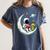 UFO Alien Astronaut Reading Book In Space Women's Comfort Colors T-Shirt Moss