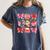 Valentine Cupid Coquette Pink Bow Apple Books Teacher Women's Comfort Colors T-Shirt Moss