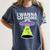 I Wanna Go Home Introvert UFO UAP Flying Saucer Trippy Alien Women's Comfort Colors T-Shirt Moss