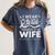 I Wear In Memory Of My Wife Lung Cancer Women's Comfort Colors T-Shirt Moss