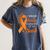I Wear Orange In Memory Of My Sister Leukemia Awareness Women's Comfort Colors T-Shirt Moss