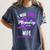 I Wear Purple In Memory For My Wife Dementia Awareness Women's Comfort Colors T-Shirt Moss