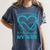 I Wear Teal & Purple In Memory Of My Wife Women's Comfort Colors T-Shirt Moss I Wear Teal & Purple In Memory Of My Wife Women's Comfort Colors T-Shirt Moss