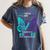 I Wear Teal And Purple In Memory Of My Dad Women's Comfort Colors T-Shirt Moss