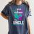 I Wear Teal And Purple In Memory Of My Uncle Mental Health Women's Comfort Colors T-Shirt Moss