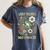 Weird Teachers Build Character Frog Reading Book Librarian Women's Comfort Colors T-Shirt Moss