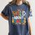 Wild About Reading Zoo Animals Books Reader Lover Women's Comfort Colors T-Shirt Moss
