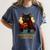 Wizard Cat Reading a Book While Crocheting Women's Comfort Colors T-Shirt Moss