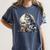 Wolf Reading Book Librarian Library Wolves Women's Comfort Colors T-Shirt Moss
