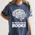 Women's My Brain Runs On Books Reading Bookworm Men Women Women's Comfort Colors T-Shirt Moss