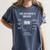 Women's The Reader’s Brain Book Lover Reading Diagram Graphic Women's Comfort Colors T-Shirt Moss
