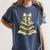 Xmas Tree Books Merry Christmas Coquette Bow Teacher Holiday Women's Comfort Colors T-Shirt Moss