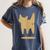 Yk2 Cat With Tomboy Tail 90s Nostalgia Downtown Indie Women's Comfort Colors T-Shirt Moss
