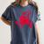 Yk2 Grunge Scary Cat With Shooting Stars 90s Nostalgia Women's Comfort Colors T-Shirt Moss
