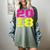 2018 Big Neon Numbers For The New Year Or Graduation Women's Comfort Colors T-Shirt Berry